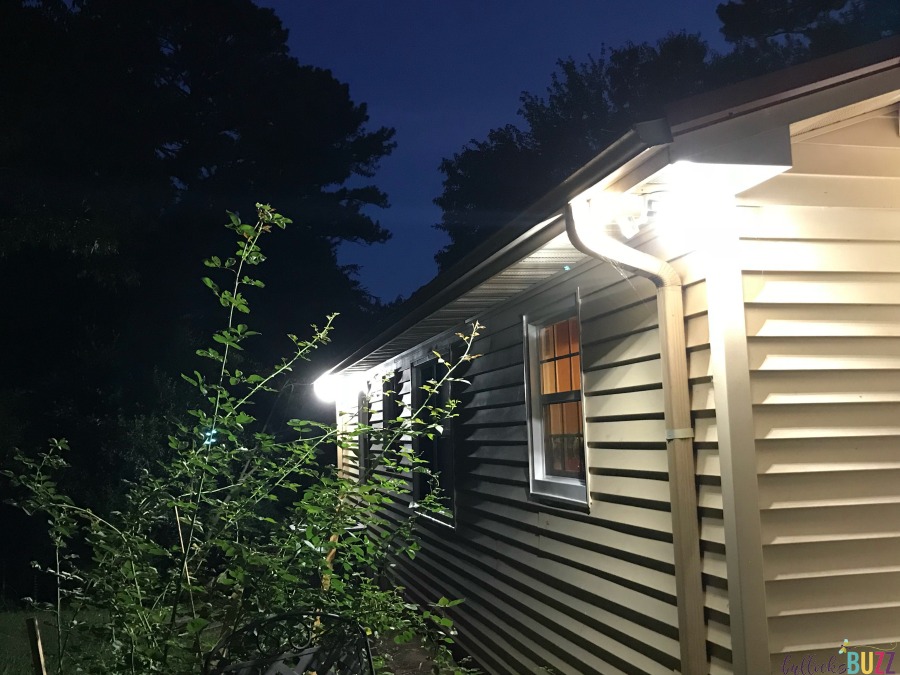 outdoor motion sensor light on