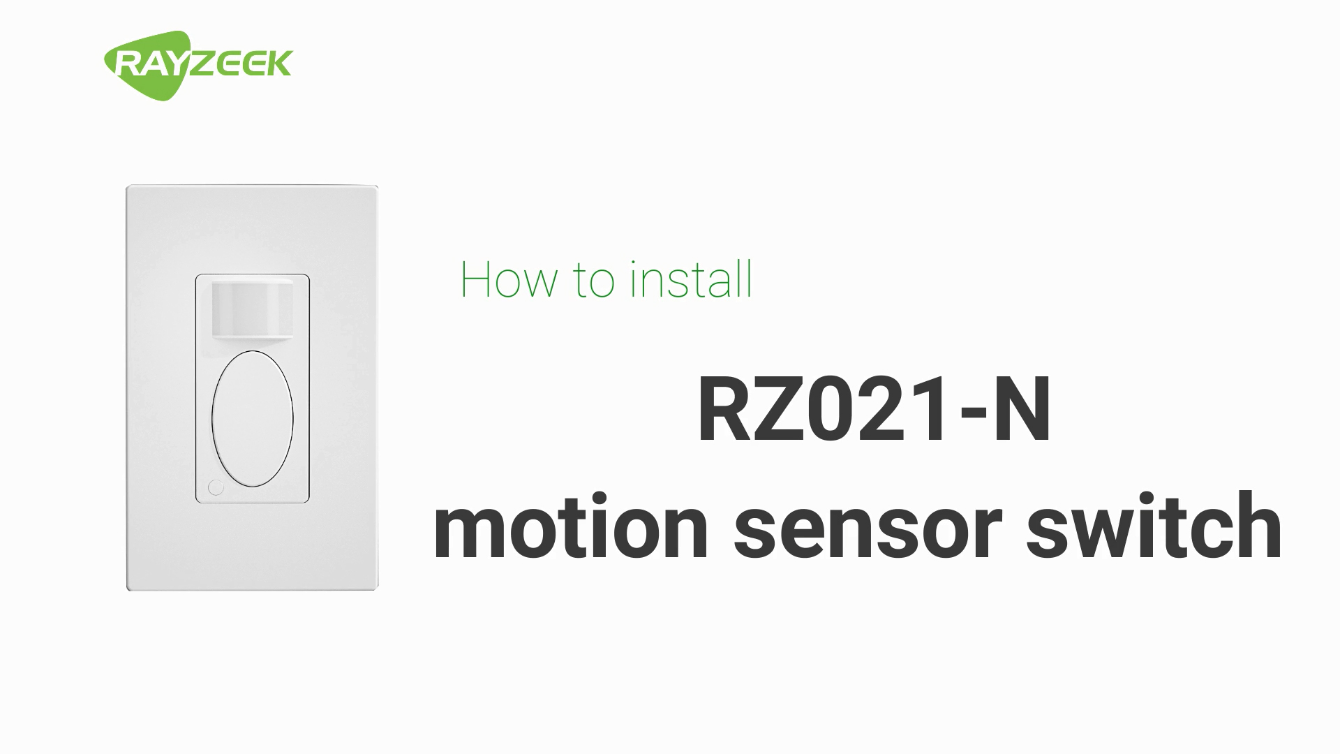 GE Motion Sensing Switch